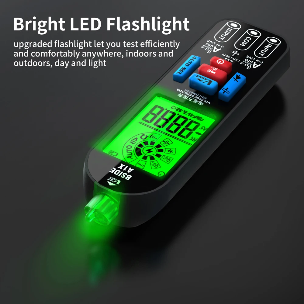 BSIDE A1X Digital Multimeter Pen Type LCD Universal Meter Live Wire Recognition Meter AC DC Voltage Resistance Diode NCV Tester - view 2