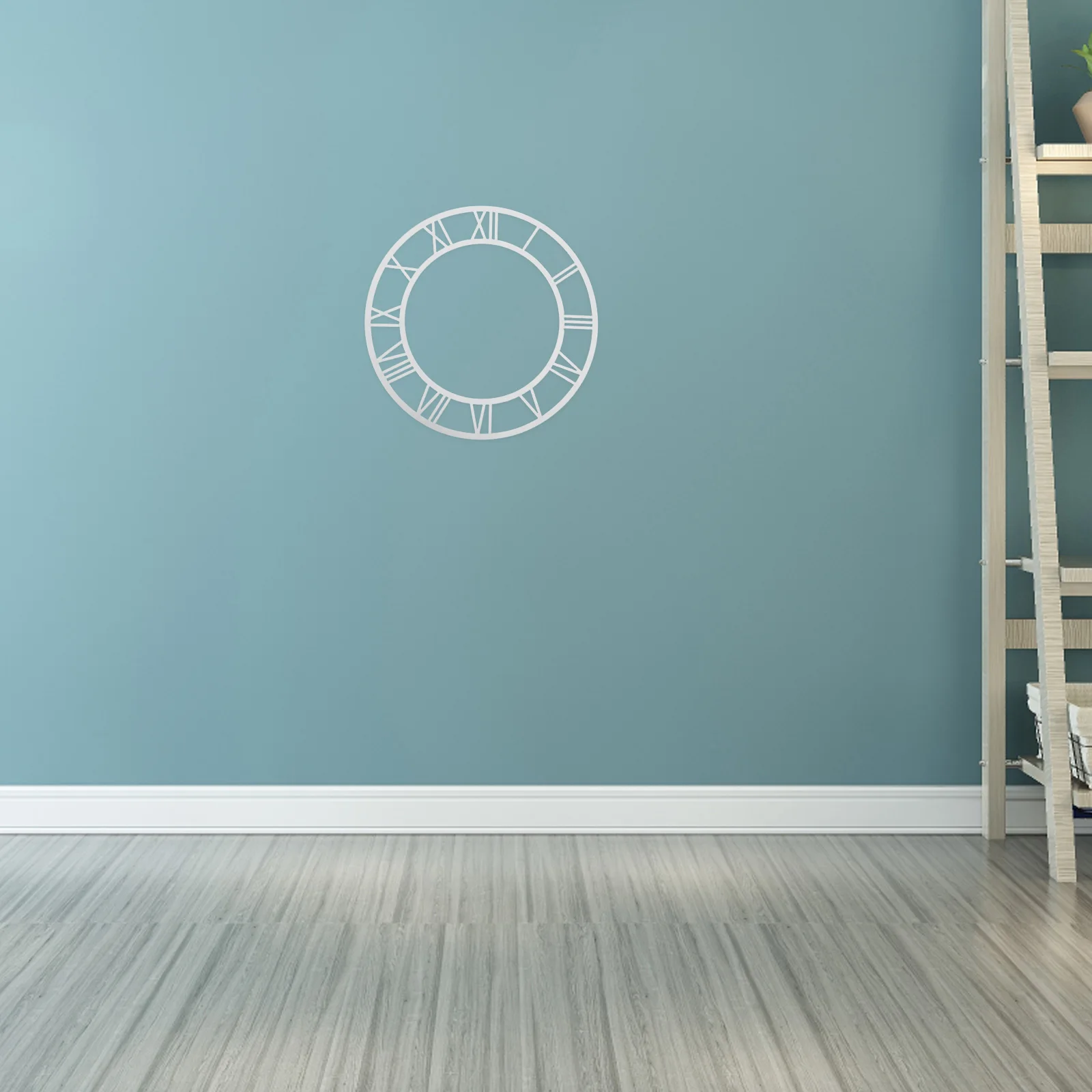 

Round Acrylic Wall Dial Roman Numerals Decorative Mirror Face Quartz Clock Movement Parts Living Room Hotel Entryway Stylish