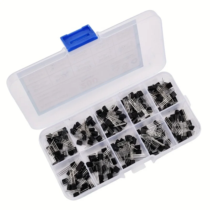 200PCS TO -92 Electronic Transistor Kit with Box PNP/NPN 10 Kind BC327,BC337,BC517,BC547,BC548,BC549,BC550,BC556,BC557,BC558 Set image 4