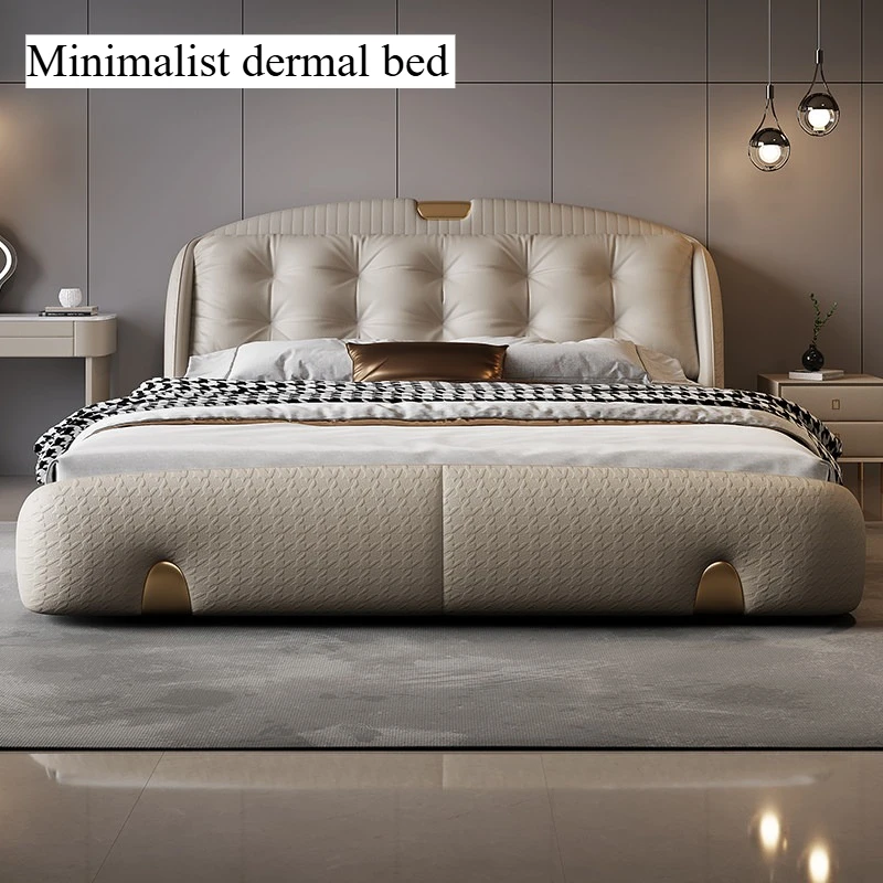 

Bedroom Modern Bed Bedside Table Upholstery Headboard Beds Twin Size Hotel Cama De Lujo Para Dormitorio Home Accessories
