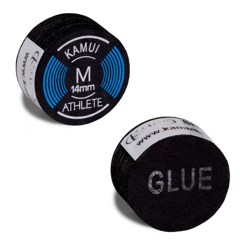 Kamui Athlete-Billiard - Punta para tacos de billar medianos de 14 mm, 100% originales