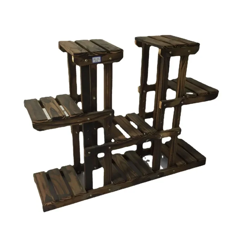 

Indoor flower stand, wooden bonsai flower pot stand, stable multi-layer solid wood floor-to-ceiling living room household