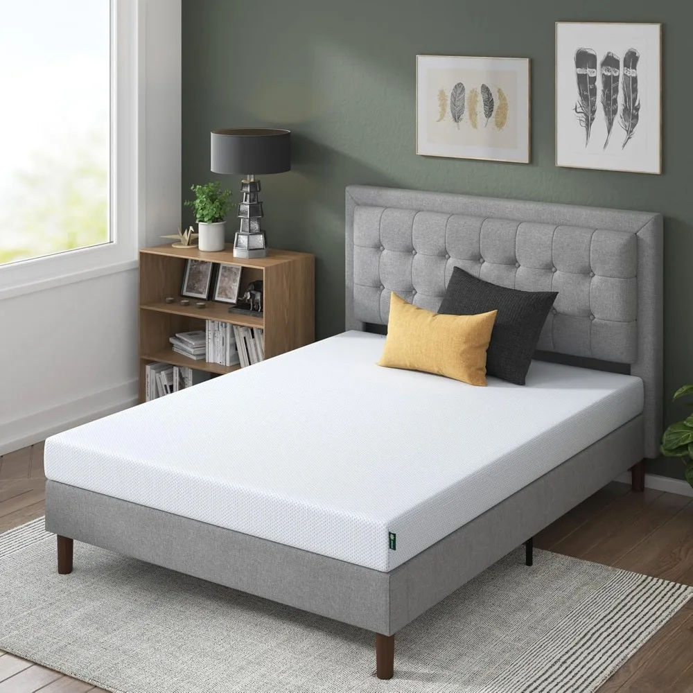 

8 Inch Full Size Mattress, Green Tea Cooling Memory Foam [New Version], Fiberglass Free, Medium Firmness, Cooling Gel Foam