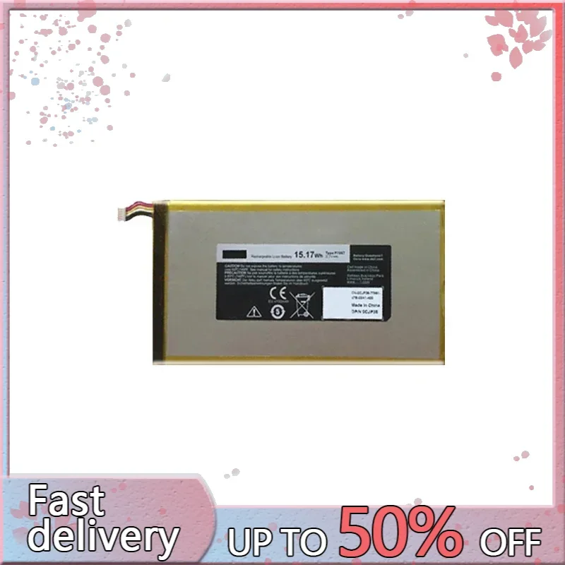 

Аккумулятор P706T 4100 мАч для DELL Venue 7 3730 Venue 8 3830 T02D T01C T02D002 T02D001 0CJP38 02PDJW 3,7 В 15,17 Втч