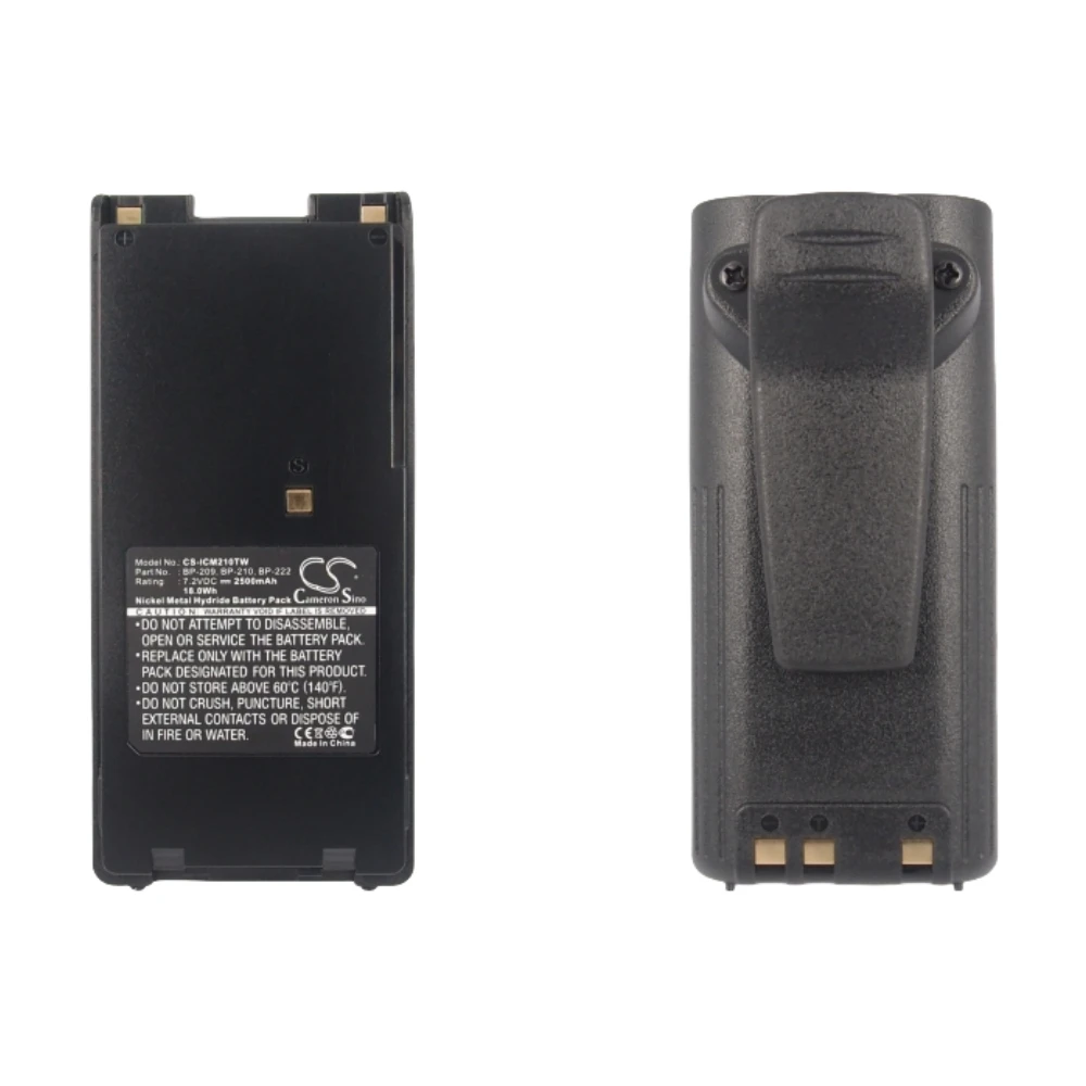 

Ni-MH Two-Way Radio Battery for Icom,7.2v,2500mAh,IC-A6,IC-A6E,BP-209,BP-210