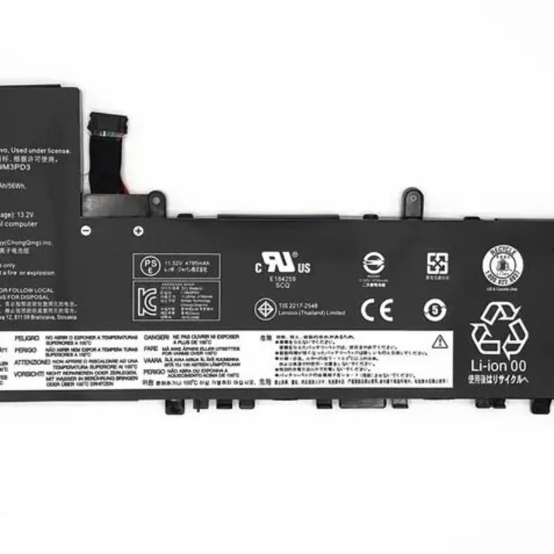 High-Quality L19M3PD3 56Wh 11.52V Battery for Lenovo XiaoxinPro-13 2019/2020/21 L19D3PD3 4840mAh Replacement Laptop Batteries