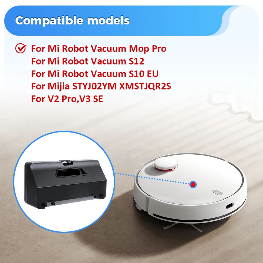 For Xiaomi 2S/3C VIOMI V2 PRO/V3/SE/STYTJ02YM/Mop Pro Robot Vacuum Cleaner 2 in 1 Water Tank Dust Bin Box With Filter