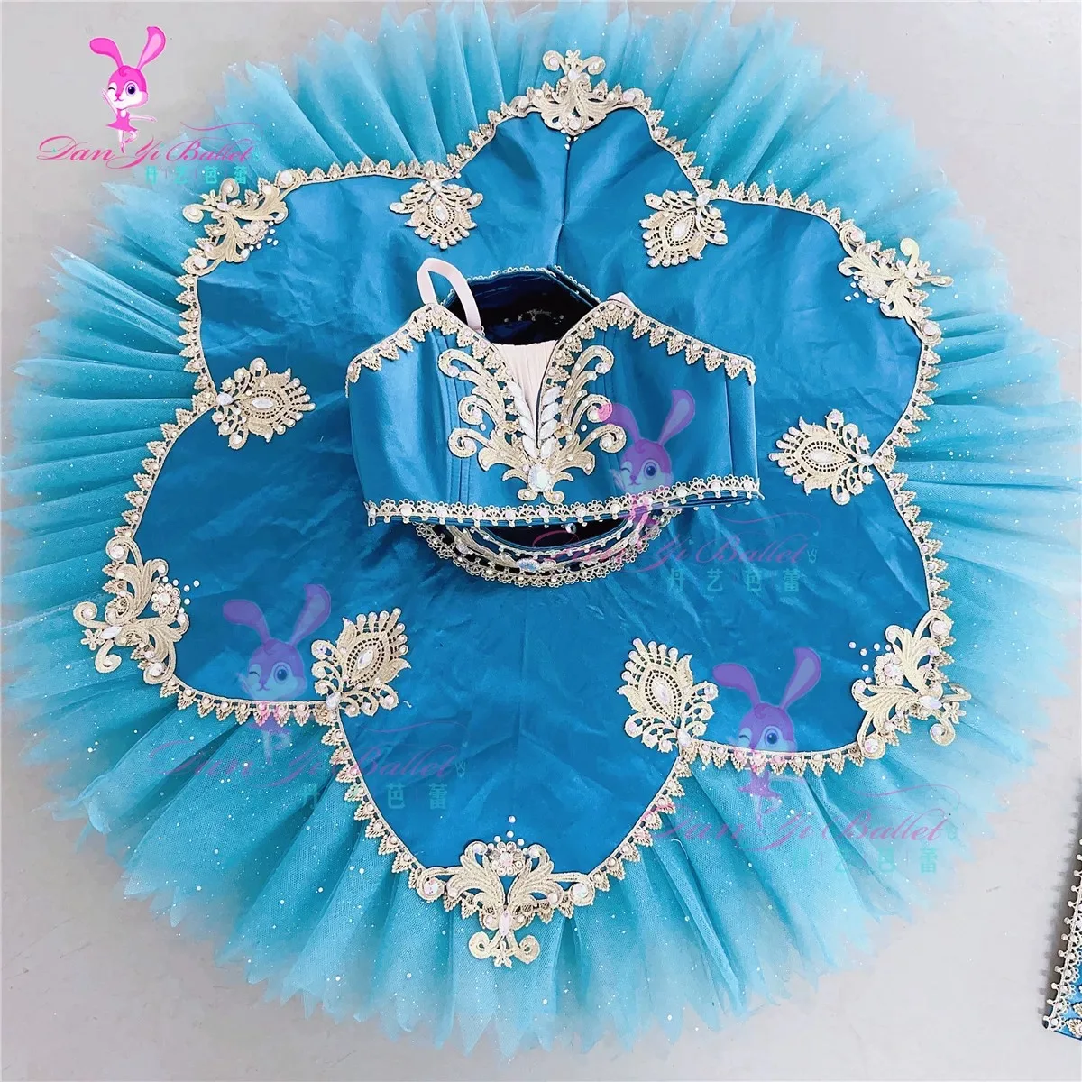 Danyi professional ballet, blue pirate performance dress, tutu dress, competition dress, performance dress, GDP, customized wome