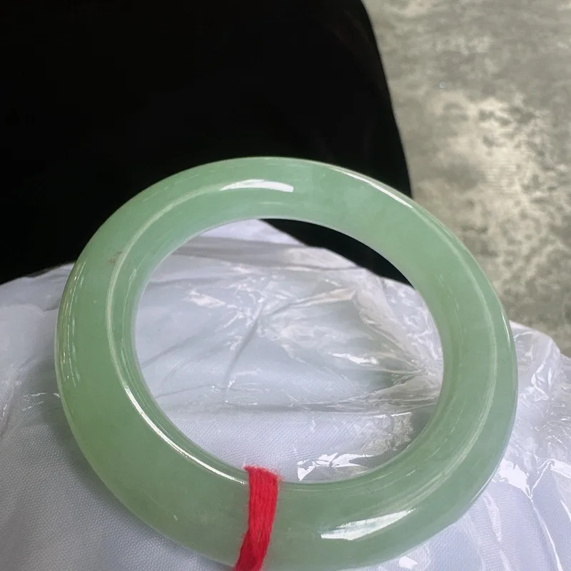 Tiktok Supply Natural Myanmar a Goods Emerald Fine Ice-like round Bar Jade Bracelets Bracelet Wholesale