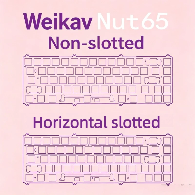 Weikav Nut65 Keyboard Positioning Plate Customized PEI Stainless Brass Alu PC POM PP FR4 Positioning Board Keyboard Accessories