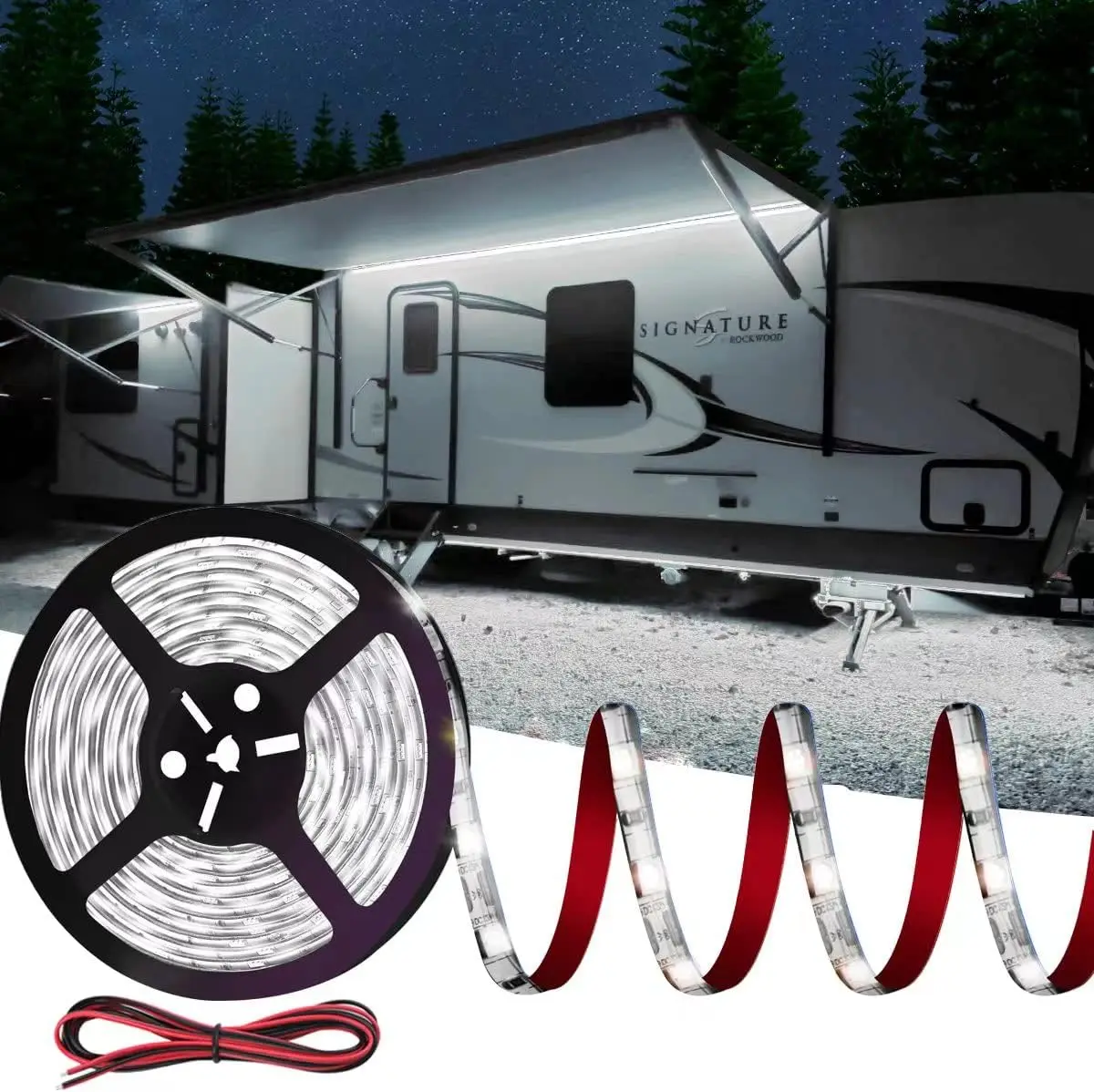 

RV Underglow Led Lights Kit,12V Camper Underbody Lights for Travel Trailer Concession Stands Food Trucks,RV Led Strip Lights