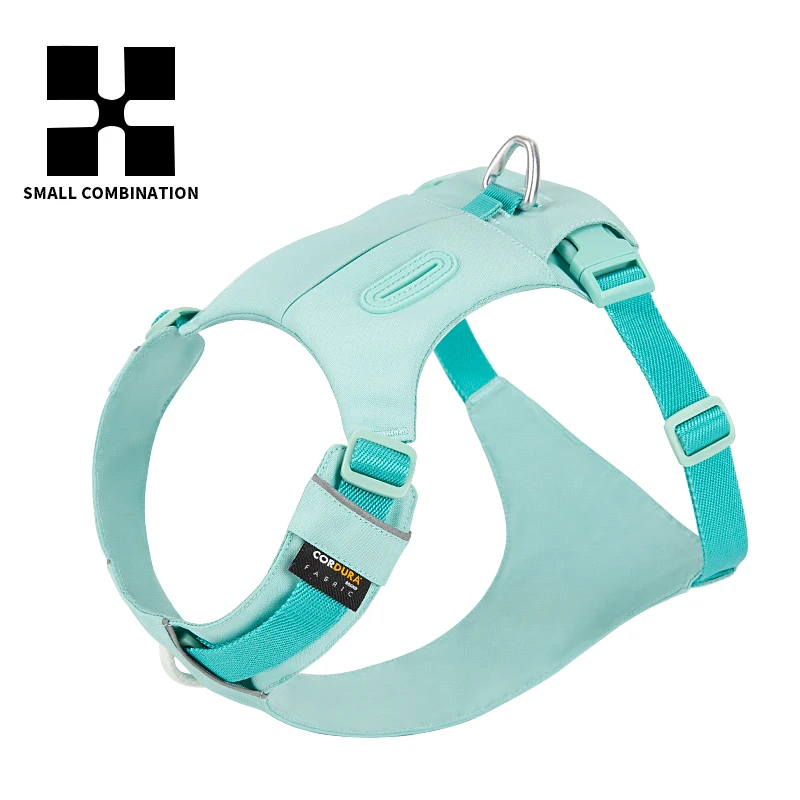 

SMALL COMBINATION Pet Harness Nylon Webbing with 3M Reflection Adjutable Aluminum Alloy for Big Medium Small Dog XZH-H23004-1