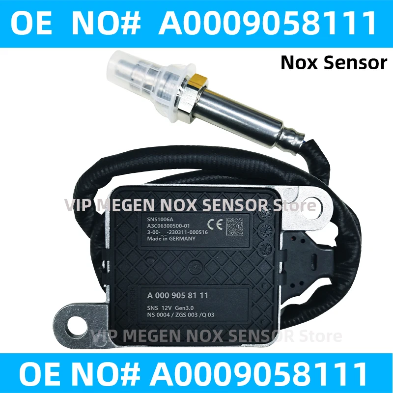 A0009058111 Original New Nitrogen Oxygen NOx Sensor 12V for Mercedes-Benz GLS W177 V177 W247 W205 A205 C205 S205 C257 A238 C238