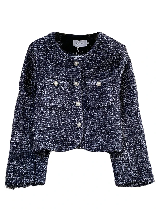 أنيقة الثقيلة العمل ثي الفراء Jaet المرأة الشتاء لينة Sle الوردي مكافحة الشيخوخة أعلى جولة Ne ort معطف للسيدات ملابس العمل #5