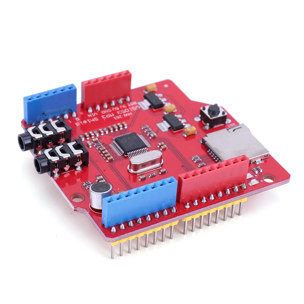 VS1053 Codec Decoder Shield On-Board Recording Function MP3 Music Shield Model OGG Real-time Recording MIC Port for ARDUINO MEGA