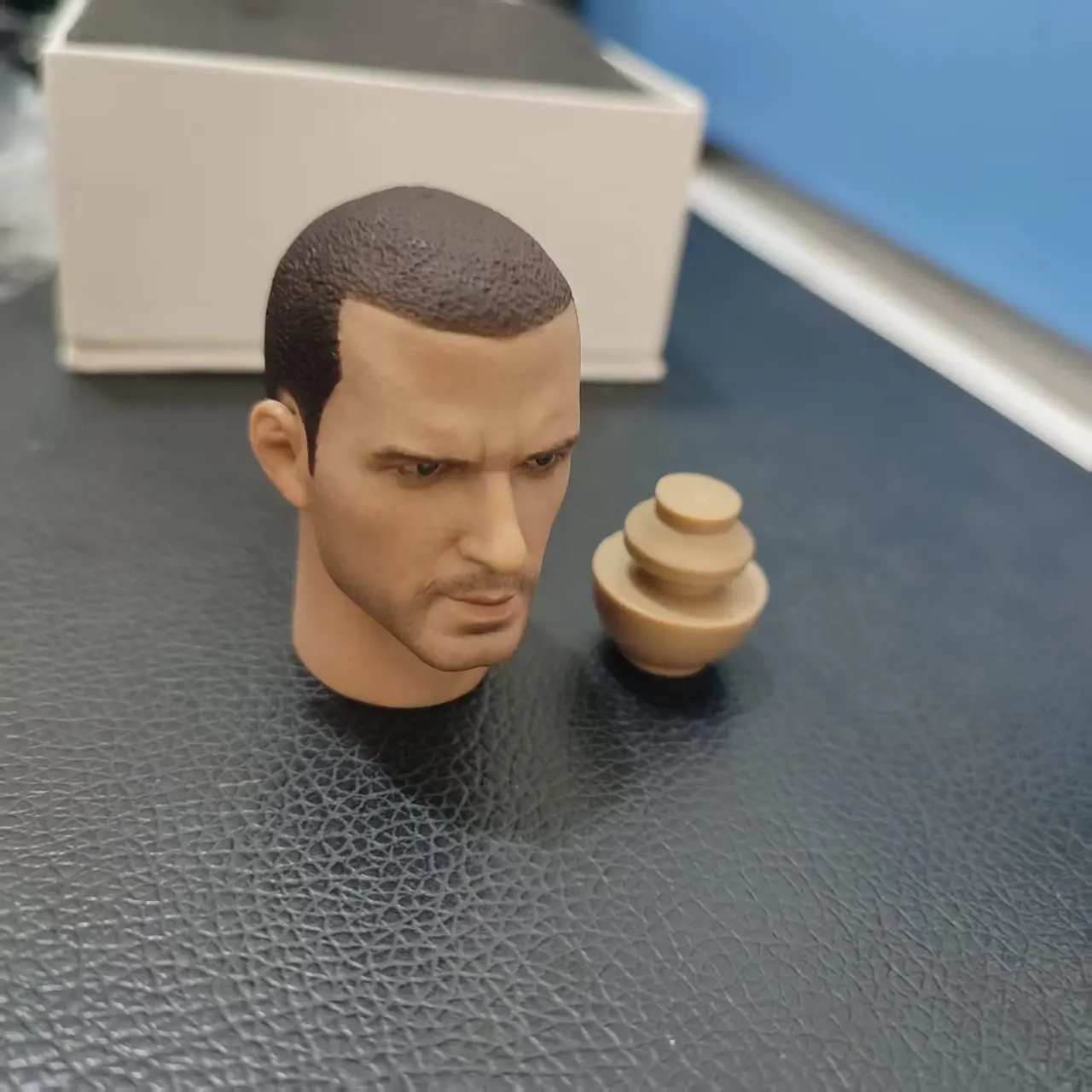 In Store Headplay 1/6 Male Head Sculpt C-0032 Male Head Sculpture Carving Model Fit 12" Coo Muscle Action Figure Body