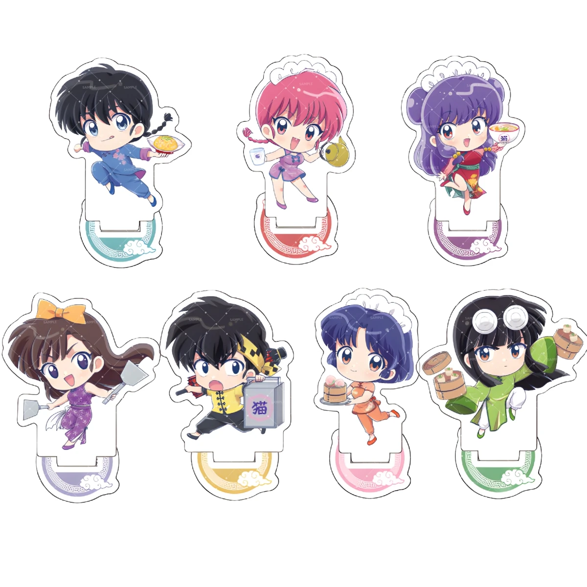 

Anime Ranma ½ 10CM acrylic wall plaque featuring Ranma Saotome, Akane Tendo - a cute decorative item