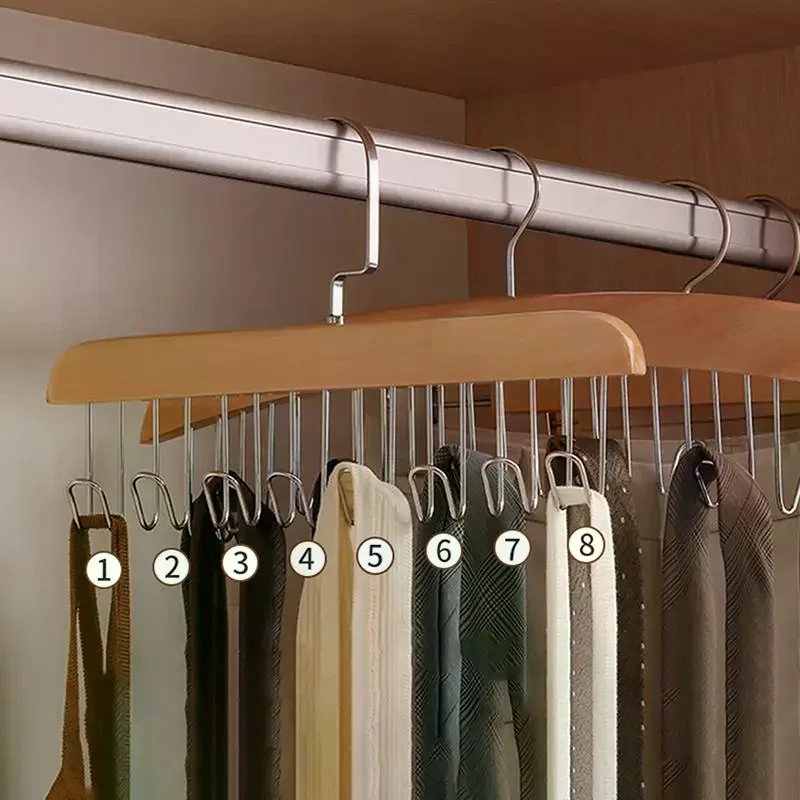 1-2-шт-Универсальная-деревянная-вешалка-органайзер-для-головных-уборов-с-крючками-для-хранения-кепок-ремней-галстуков-экономия-места-для-дома-розничной-торговли-демонстрации-одежды