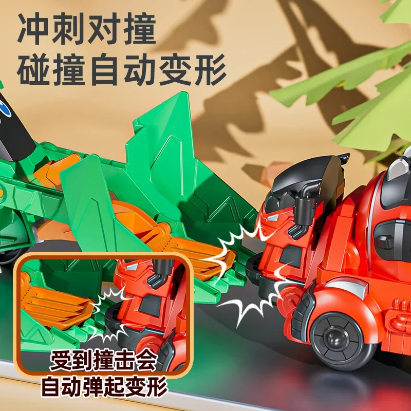 Children's Impact Deformation Dinosaur Excavator Inertial Collision Transformation Brachiosaurus Engineering Car Boy Toy