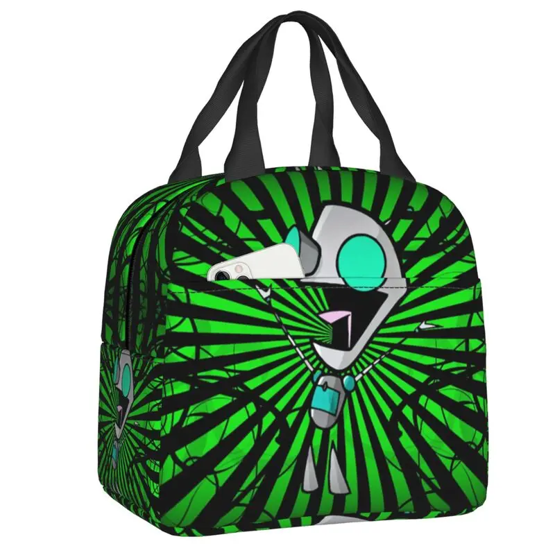 

Custom I-Invaders Z-Zims Classical Poster Insulated Lunch Bag for Women Portable Thermal Cooler Lunch Box Beach Camping Travel