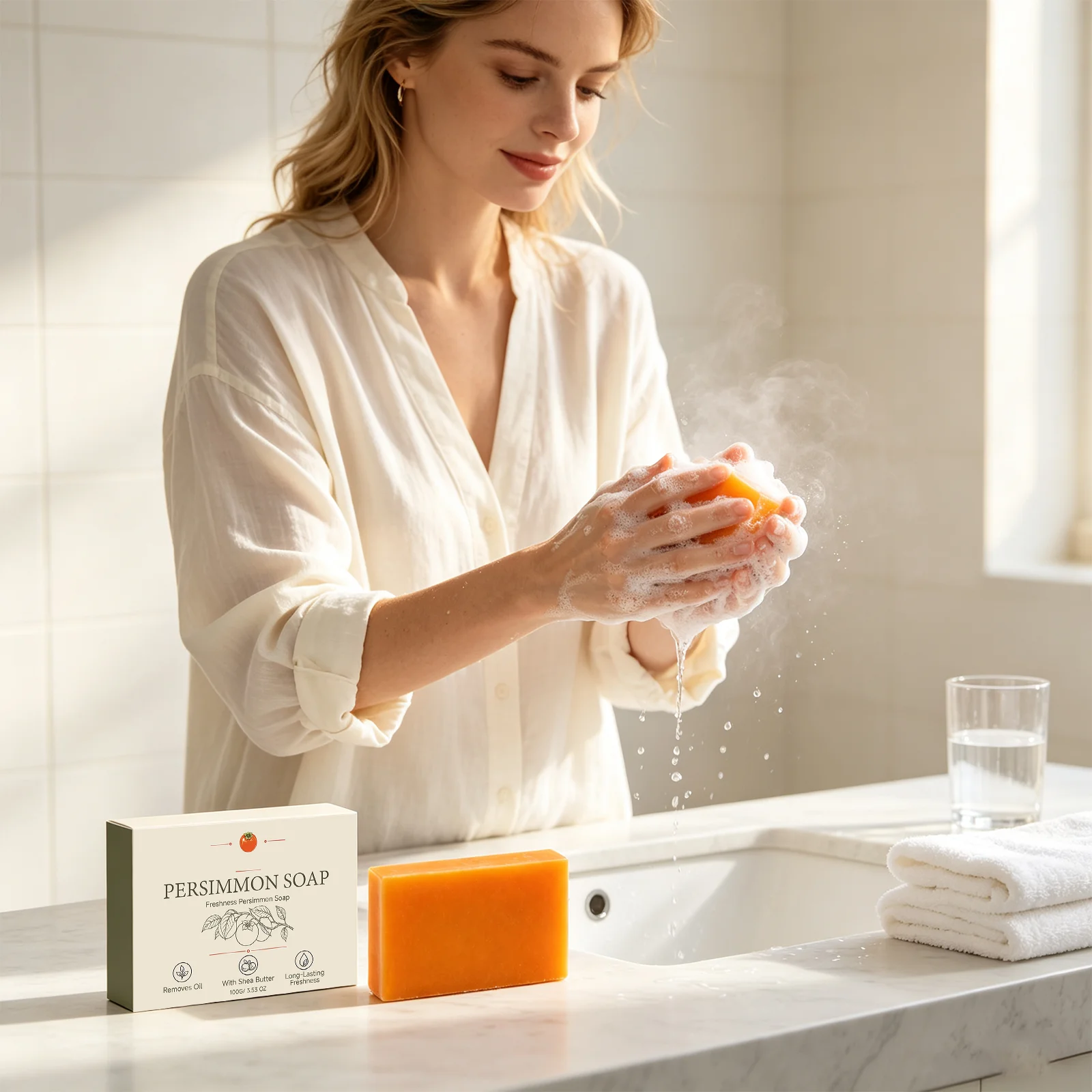 Bath Soap Deep Cleans The Whole Body Reduce Body Sweat Smell Long Lasting Moisture Refreshing Oil Control Easy Rinse Non Sticky