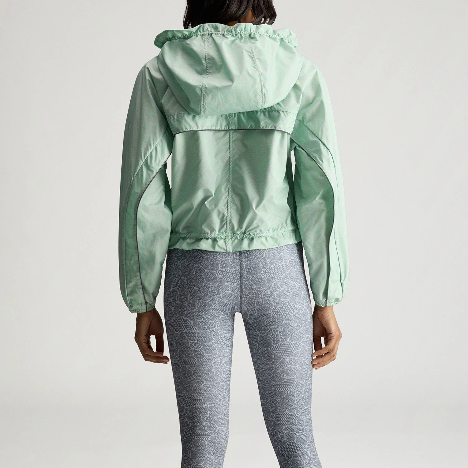 Adidas genuine women's printed waistband classic hooded jacket JY8195