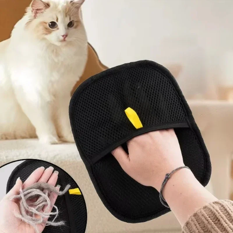 1/3/5pcs pet grooming cleaning glove double sided dog cat washing glove self cleaning hair remover massage brush accessories 15 1/3/5pcs Pet Grooming Cleaning Glove Double-Sided Dog Cat Washing Glove Self Cleaning Hair Remover Massage Brush Accessories 15