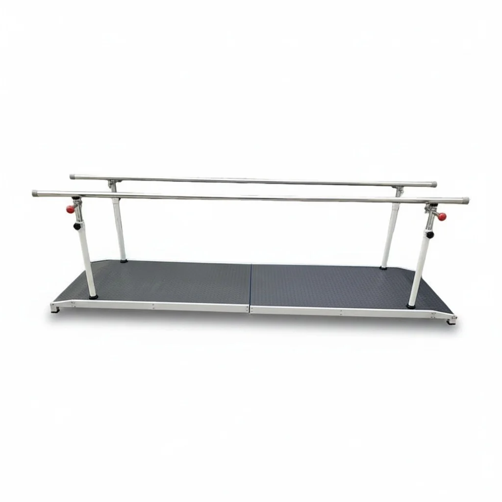 

Rehabilitation Parallel Bars, 200cm Steel Walking Training Equipment, Height Adjustable, Gait Training Apparatus, Rehab
