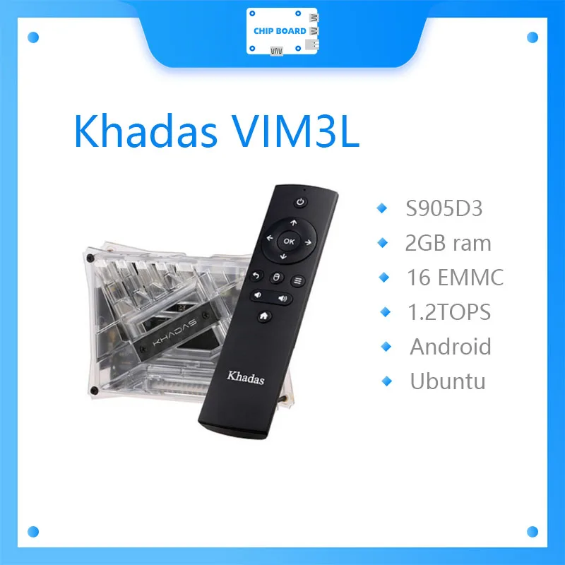 Khadas VIM3L SBC HTPC KIT : Amlogic S905D3-N0N SBC dengan Casing DIY