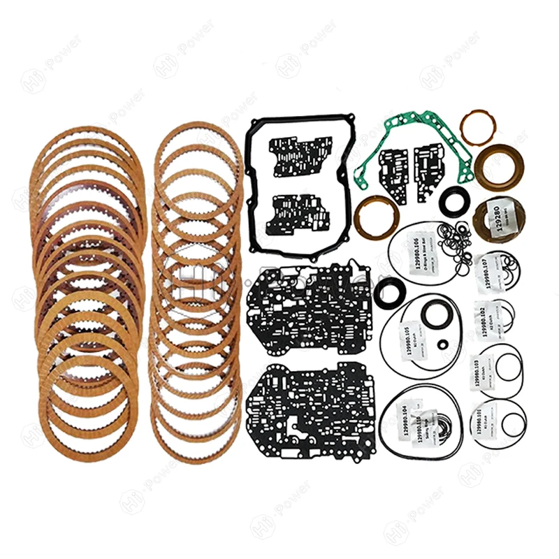 09G TF60-SN Auto Transmission Clutch Seal Overhaul Kit Friction Plate For VW T4 SKODA PASSAT TF60SN Car Gearbox Disc Repair Kit