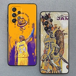 Basketball Superstar Art For Samsung A53 A52 A33 A32 A51 A71 A21S A13 A73 A50 A22 A23 A03 A72 A54 A12 5G Black Phone Case