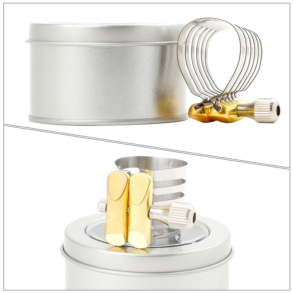 

Stainless Steel Clamp Instrument Part Pocket Alto Sax Mouthpiece Fastener Wind Accessory Saxophone Accessories
