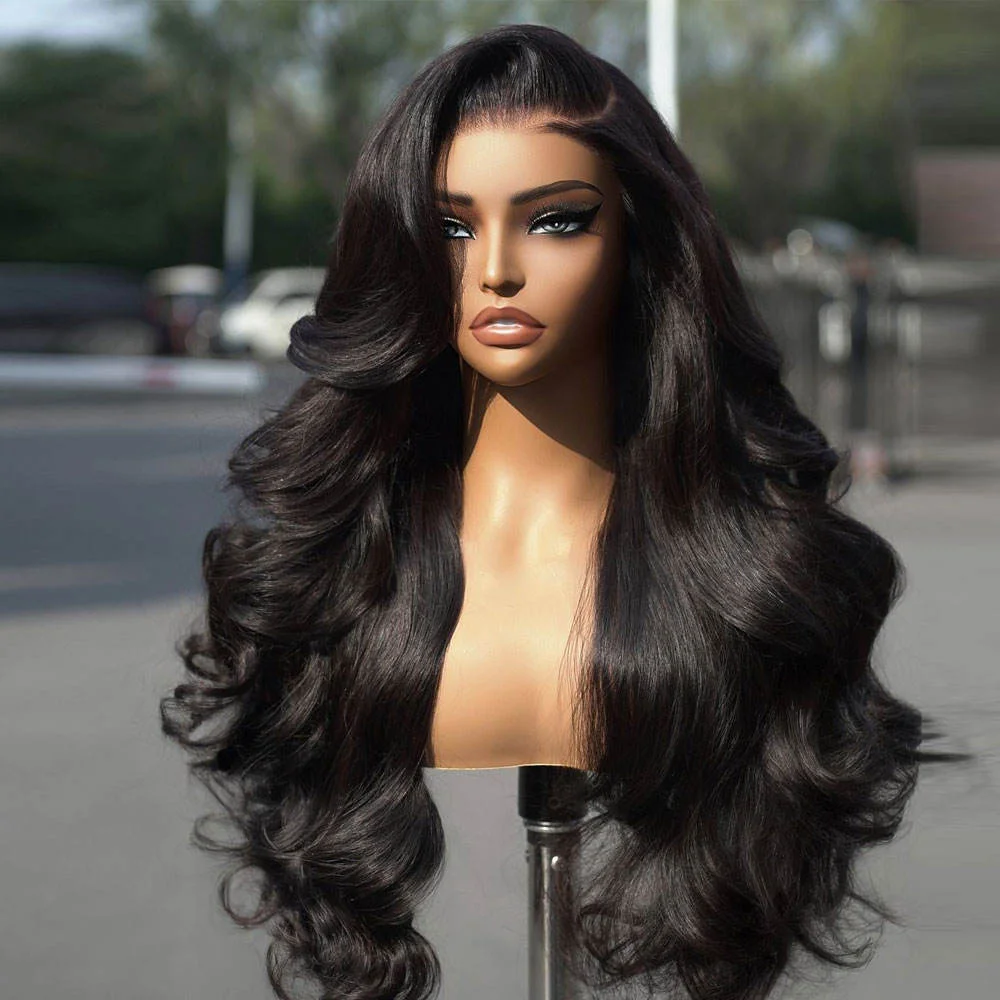 

Парик с объемной волной, 100 париков из натуральных волос 13x4 13x6 HD, прозрачный кружевной фронтальный парик, бесклеевой, предварительно выщипанный, 4x4, парики с кружевной застежкой для женщин