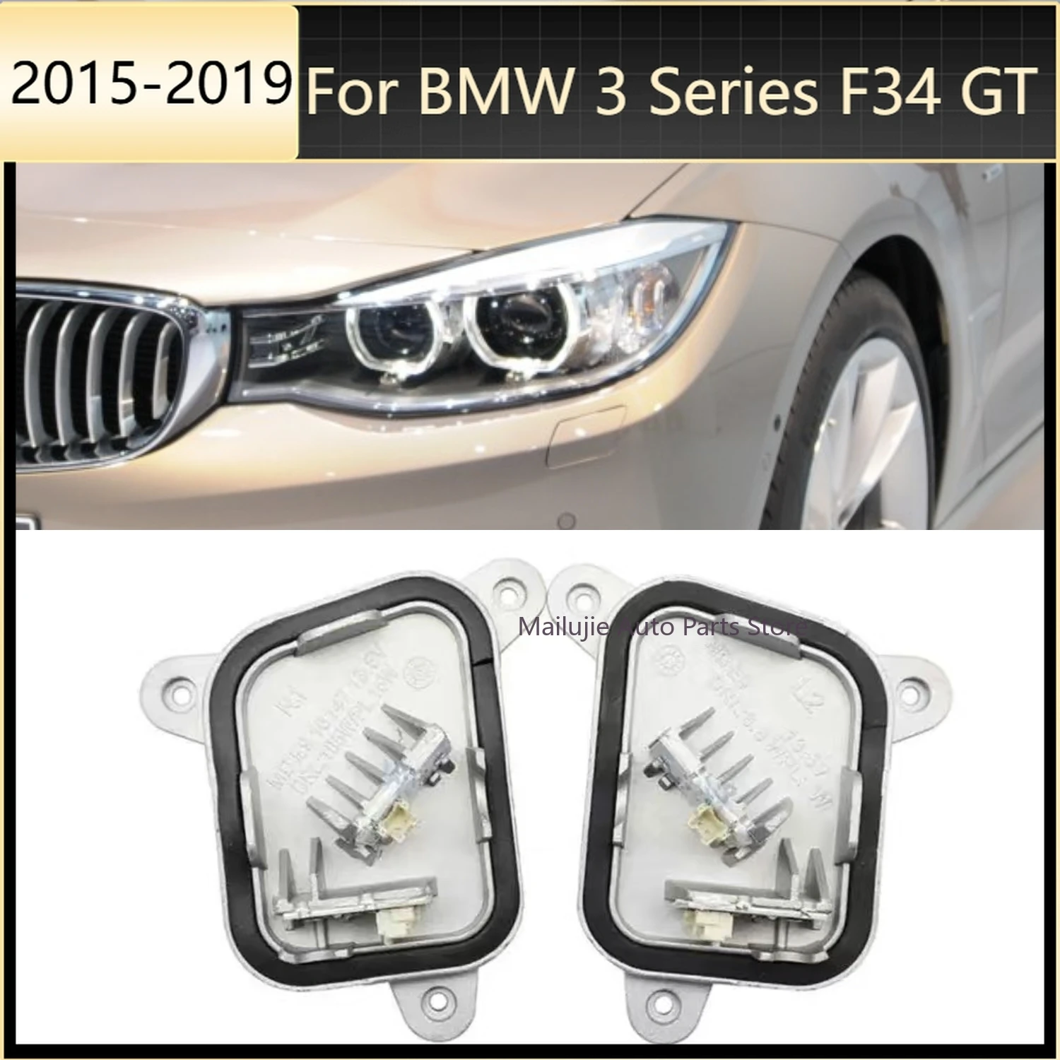 

For BMW 3 Series F34 GT 2015-2019 LED Headlight DRL Daytime Running Light Module car Accessories OE 63117470425 63117470426