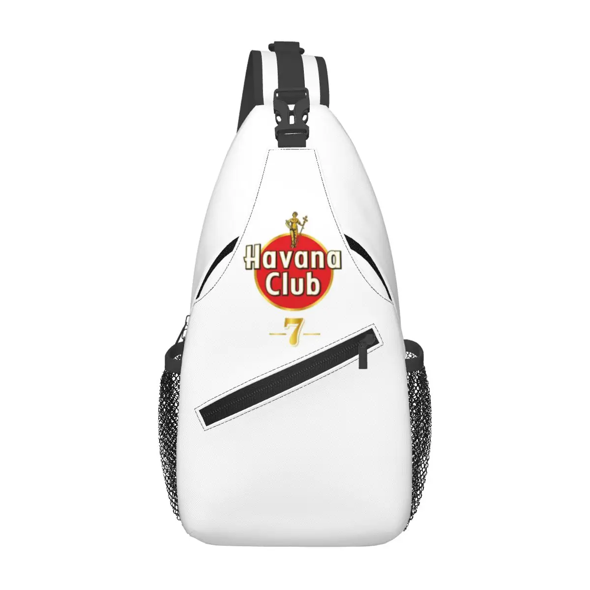 Havana Club Chest Bag Men Sling Crossbody Backpack Chest Bag Travel Hiking Daypack Shoulder Bag