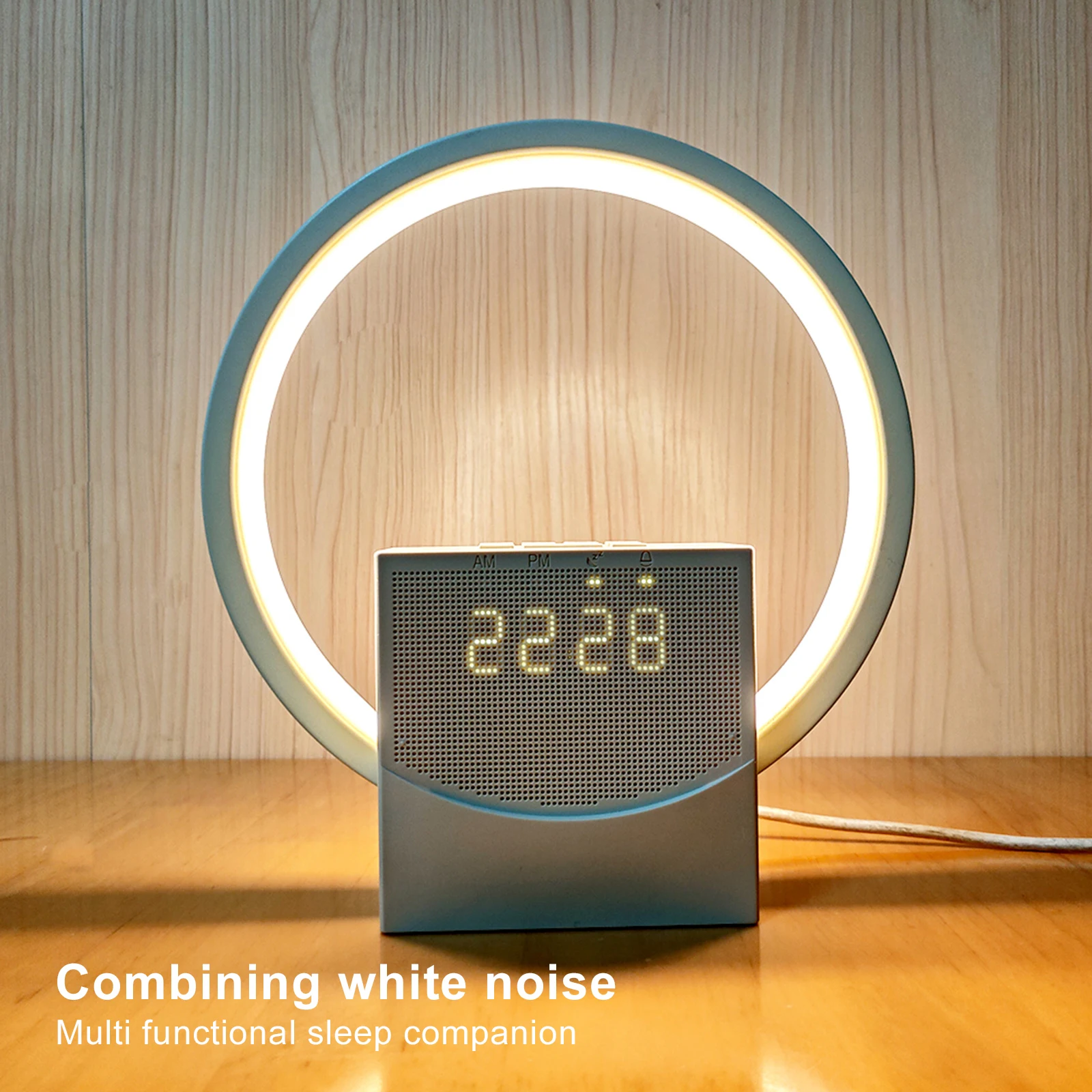 

Sunrise Alarm Clock Table Lamp 5 Ringtones Touch Night Light USB Charger Port Gifts for Adults Kids Couples and Friends Bedroom