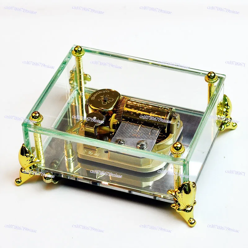 Sky City Music Box Music Box Movement 30 Tone Sankyo Office Ornament Metal Crafts