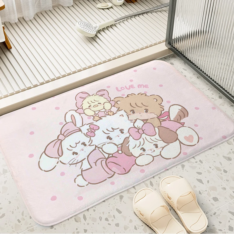 מחצלת חדר אמבטיה חמוד ללא להחליק t-mikko דלת כניסה doormat סלון רצפת שטיח מטבח מרפסת שטיח חדר שינה עמיד להחליק