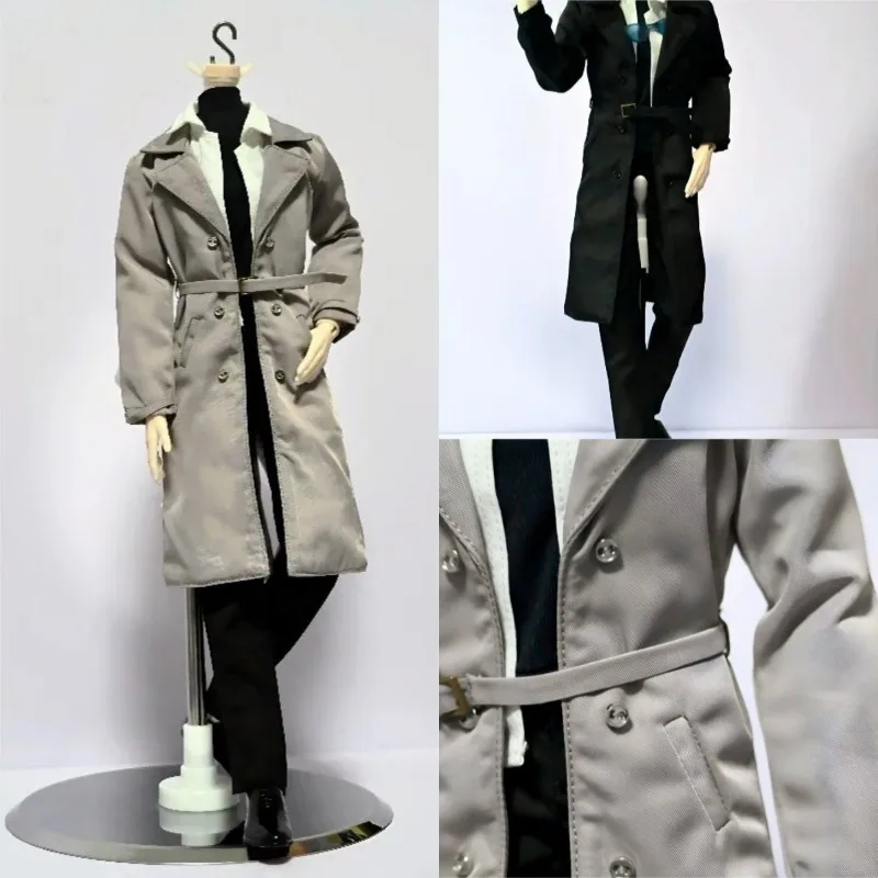 

1/6 Scale Male Soldier Trendy Coat Windbreaker Shirt Vest Trousers Clothes Set Model for 30cm Action Figures Dolls Body