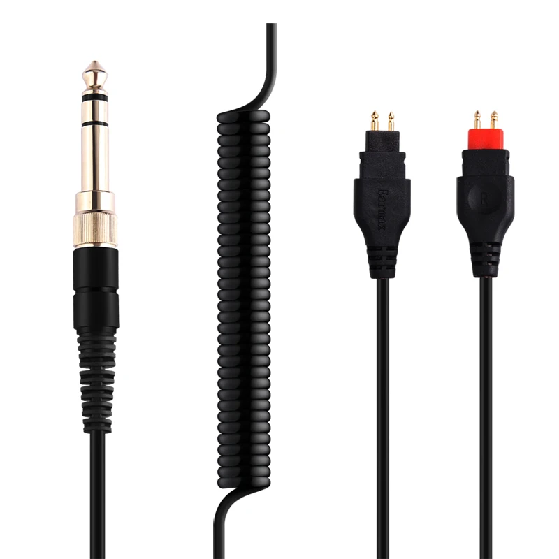 

For Sennheiser HD650 HD660 HD660S HD600 HD58X HD580 HD565 HD540 HD525 HD250 Replaceable 6.5mm Large Plug Spring Headphone Cable