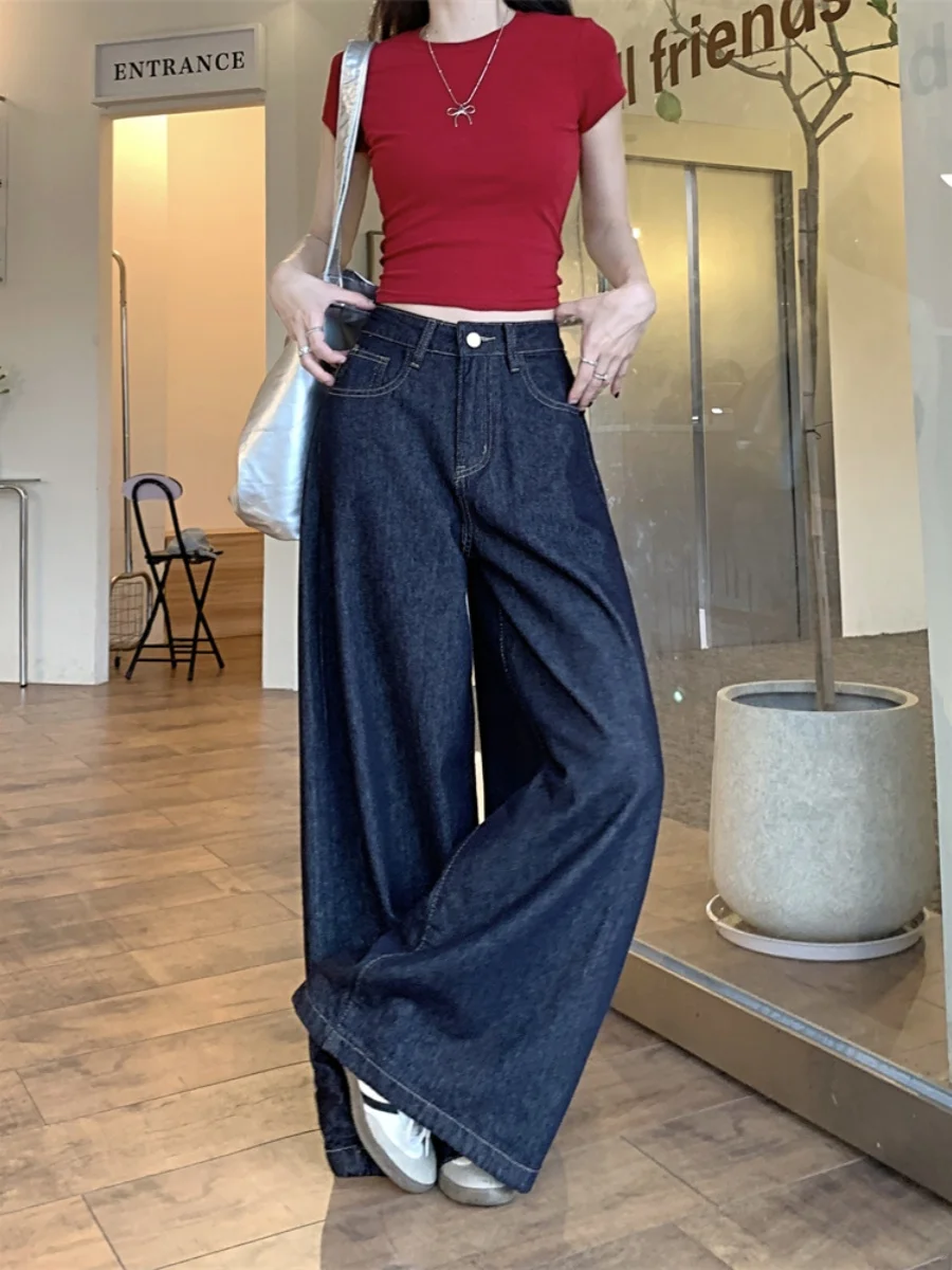 

Мешковатые джинсы для женщин, узкие брюки с высокой талией, эластичные, эластичные, удобные, из мягкой хлопчатобумажной ткани, женские джинсовые брюки