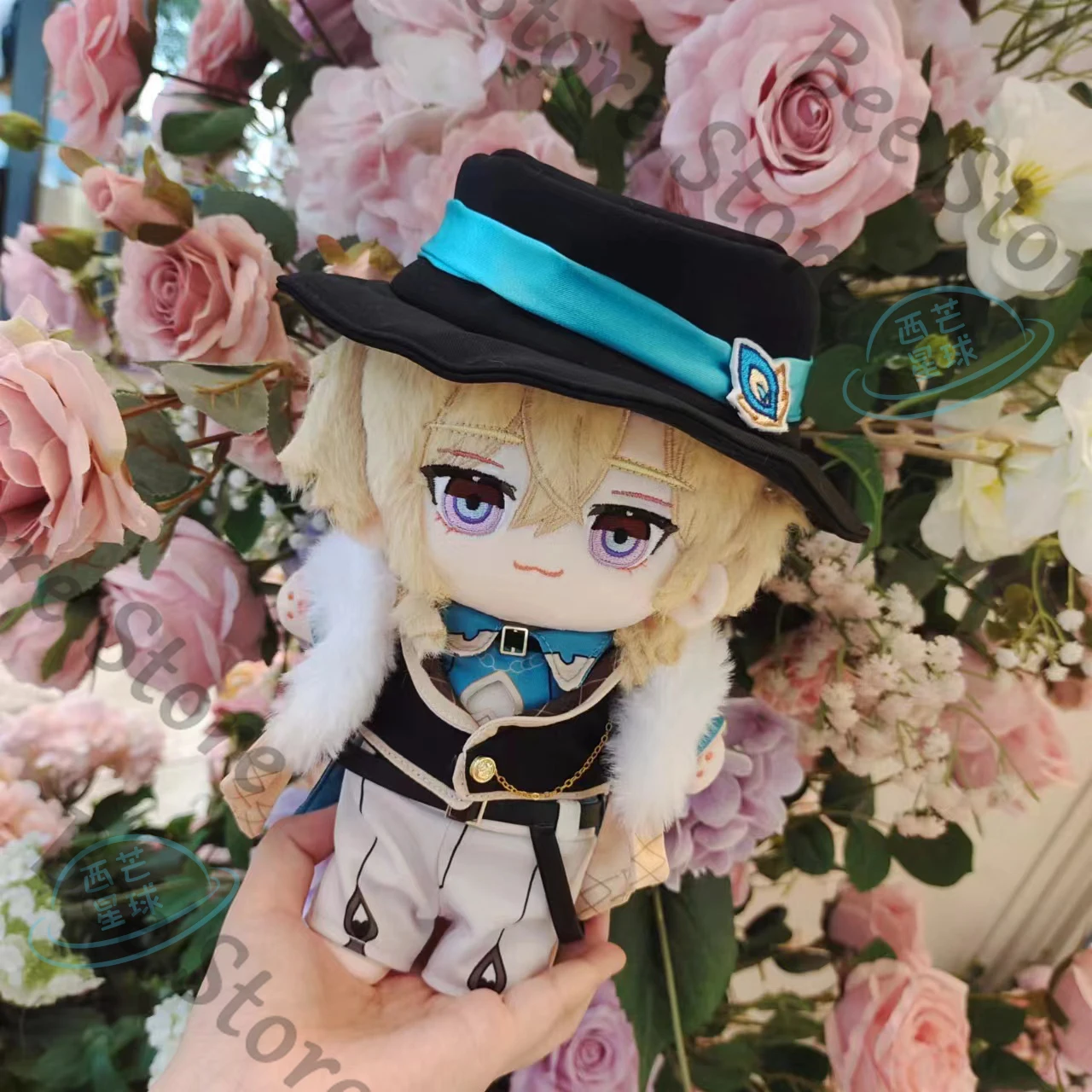 

Honkai: Star Rail Game ambitus Aventurine colleagues cartoon quadratic element 20cm dress-up Cotton Doll Birthday gift
