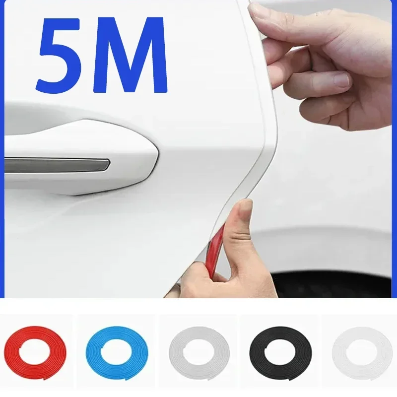 5M/Pack Universal Car Door Edge Guards Trim Styling Moulding Protection strip Scratch Protector For Car Vehicle