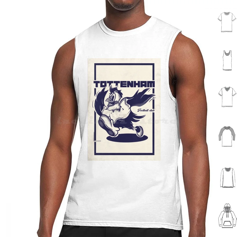 The Cockerel Of The South Tank Tops Vest Sleeveless Eagle Animals Cute Football Soccer Cartoon Rubberhose Sport City