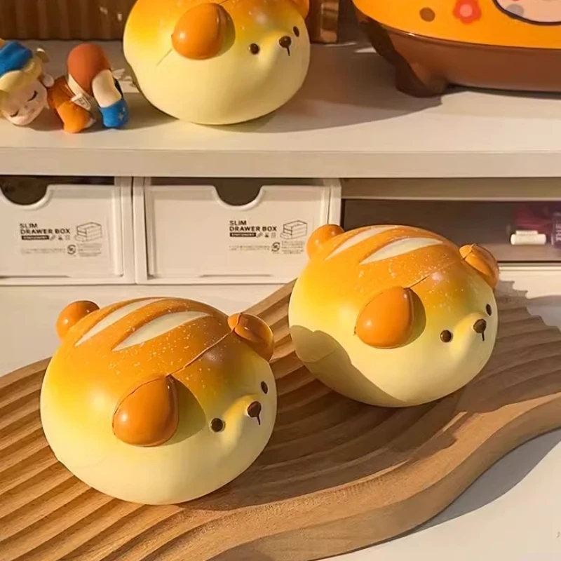 Birthday Gift Cartoon Bread Dog Slow Rebound Doll Creative Squeeze Decompression Toy Table Ornament Squishy Slow Rising