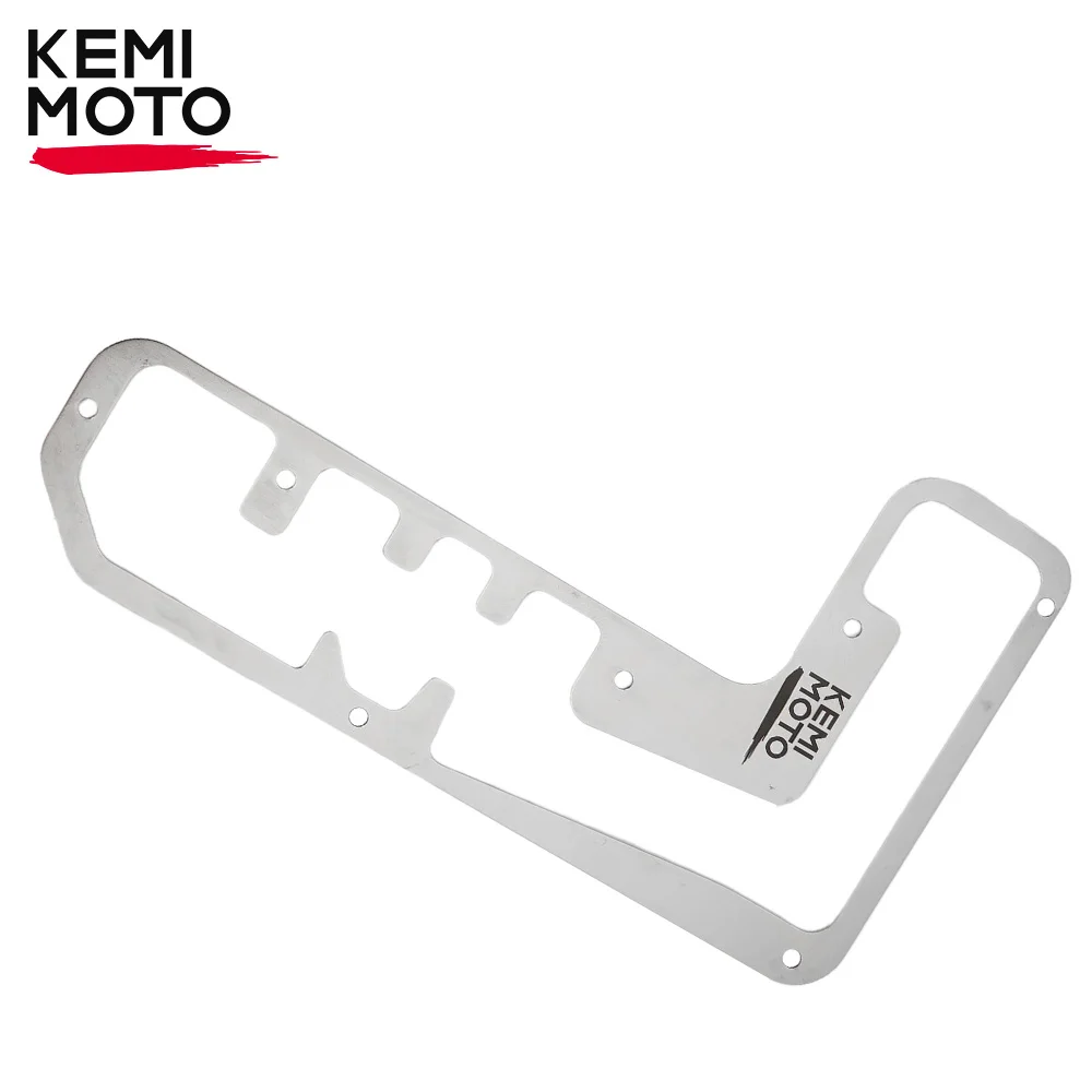 

KEMIMOTO UTV Shifter Gate Silver 304 Stainless Steel Shift Plate Compatible with Honda Pioneer 1000-6 DELUXE CREW 2023