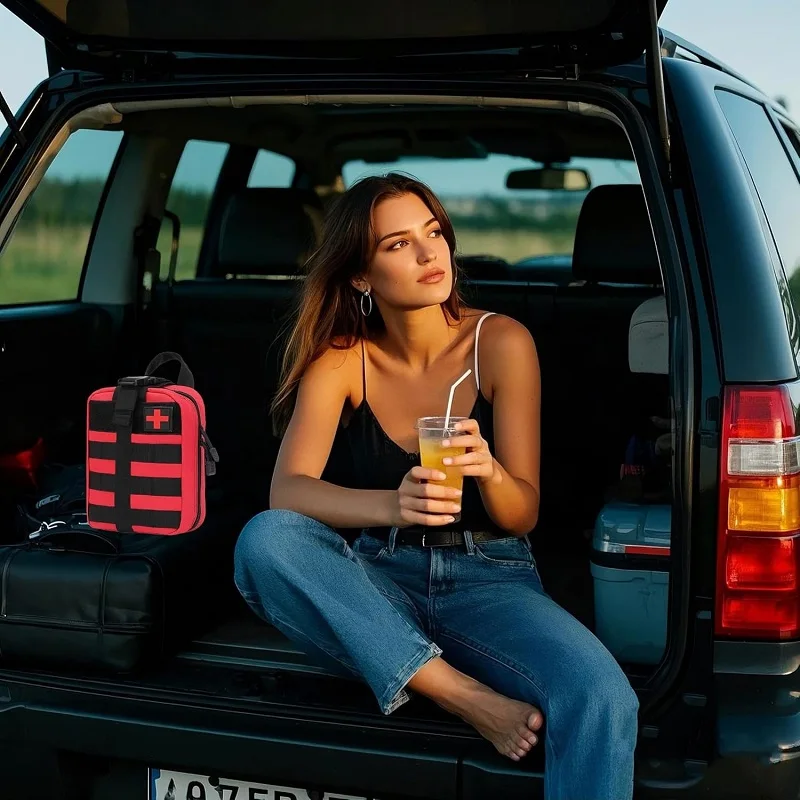 Kit de primeiros socorros de 373 peças para casa, viagens, camping, caminhadas, esportes, escritório e emergências ao ar livre, equipamento de sobrevivência, kit de emergência