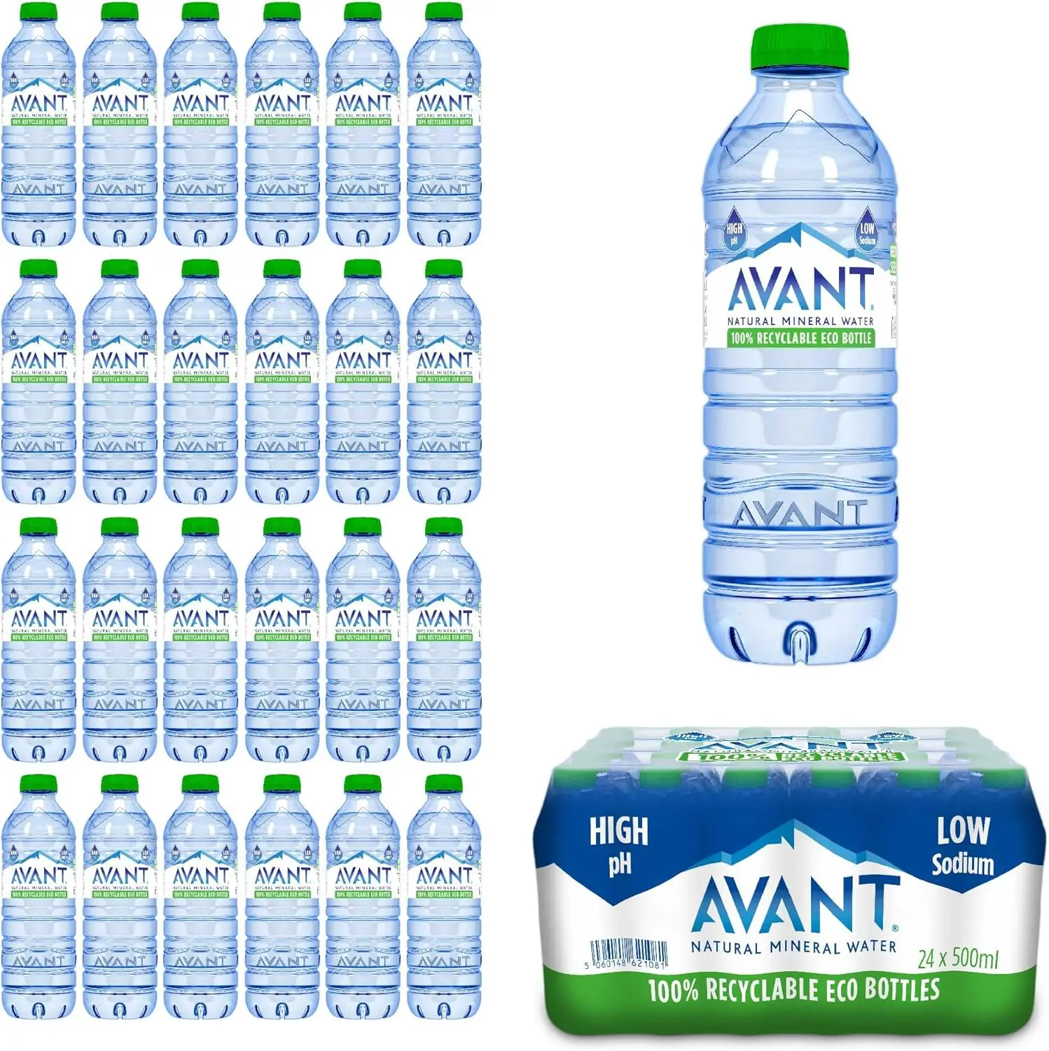 أفانت-حزمة المياه المعدنية الطبيعية ، 24x500ml