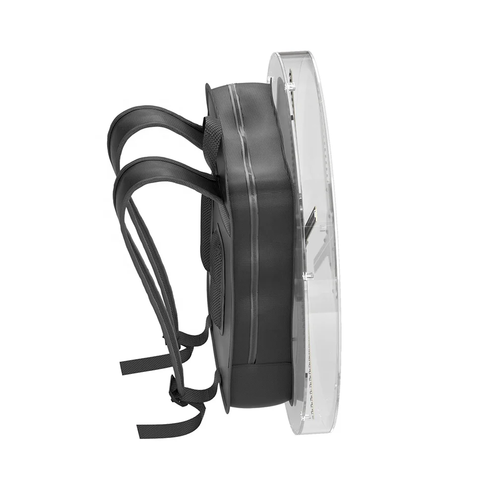 Backpack Holographic 3d naked eye Advertising 3D Holographic Light Emitting Diode Fan
