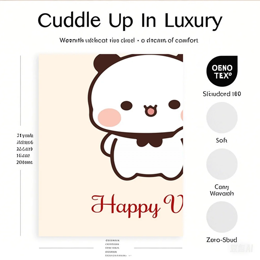 Custom Flannel Bed Blanket Happy Valentine's Day Adorable Farmhouse Rustic Throw Blanket Knit Throw Machine-washable Ultra-soft